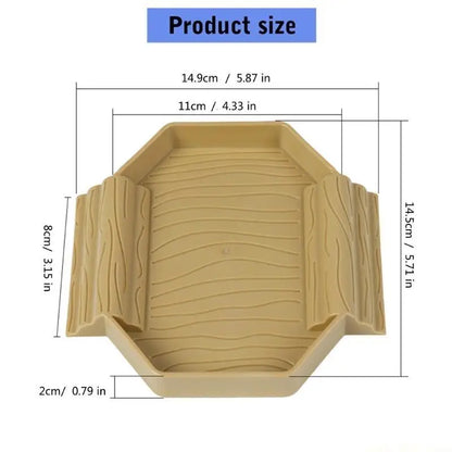QX2E Small Plastic Turtles Bathing Pool Multifunctional Design Water Basin For Baby Reptiles Easy Cleaning And Portable Use