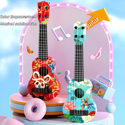 Newly Launched Strumming Ukulele, Beginner-Friendly Toy Guitar Instrument for Kids, New Year's Gift for Children