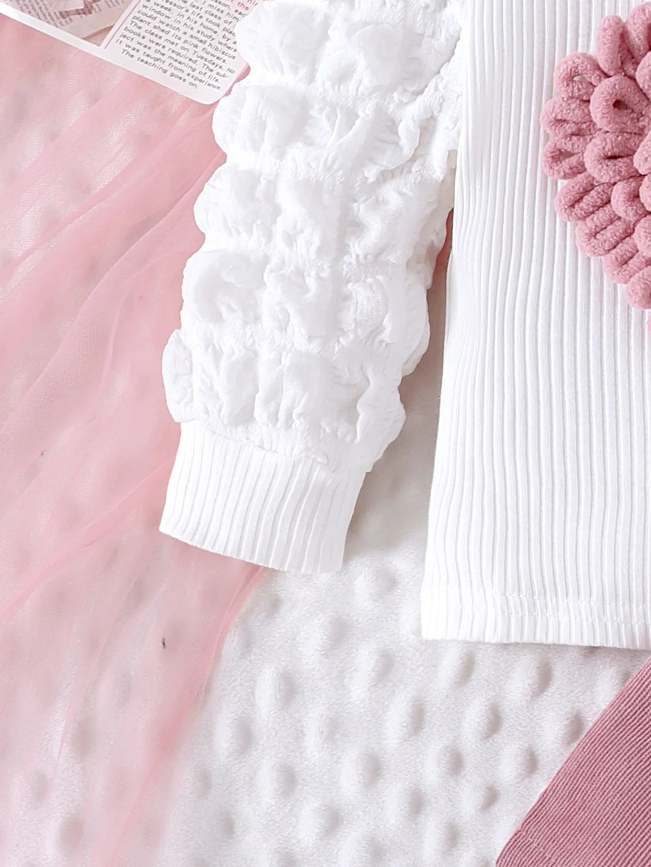 0-3Y Baby Girl Outfit Set 2pcs Puffy Sleeve Heart Shape Top and Corduroy Skirts Valentines Day Sweet Toddler Kids Clothes Girls