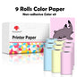 Phomemo Self-adhesive Sticker Paper for T02/M02X Portable Printer Thermam Paper Label Sticky DIY Photo Text Study Notes Printing