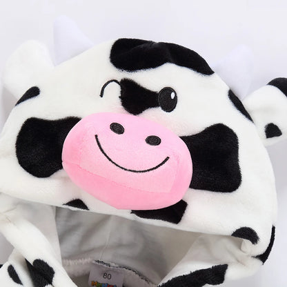 Baby Clothes Winter Pajamas Flannel Thermal Pijamas for Toddler Kids Boys Girls Squirrel Cow Onesies Infant Jumpsuit Pyjamas