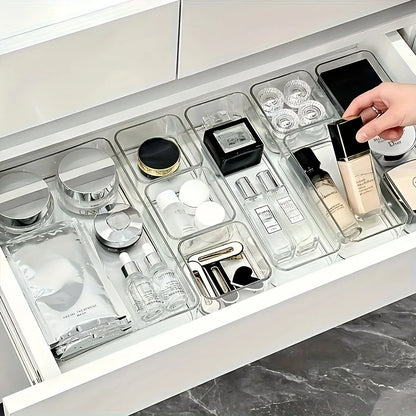 Cosmetic and Stationery Storage Box, Suitable for Makeup,Office Supplies, Home Storage, Desk & Drawer Organizer for Home Storage