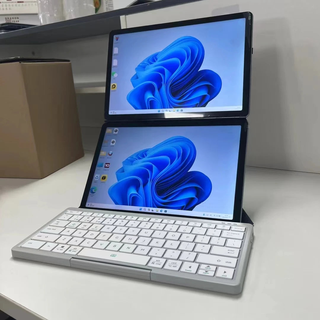 GLF-S2 10.9+10.95 Inch Dual Screen Laptop Intel I3 1215U N100 Touchscreen Notebook WIFI 6 180° Flip Win11 Laptop Tablet Computer