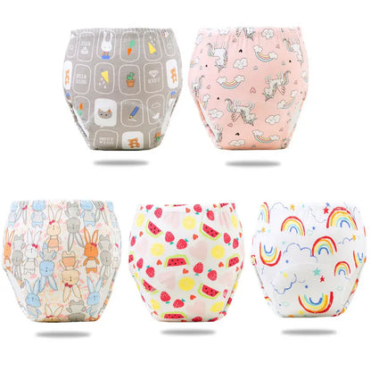 Reusable Elinfant Ecological Baby Diaper Training Pants Waterproof Washable Cotton Cleanliness Learning Panties Breathable Cloth