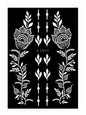 Flower Tattoo Stencil Reusable Henna Template for Hand and Body Henna Tattoo Design for Wedding Festival Party Tattoo Tools