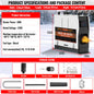 8KW Portable Diesel Heater with LCD Remote Control Adjustable Temperature 18-40℃ for Motorhome Boat And Home Use