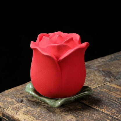 Ceramic Ash Urn Mini Funeral Box Small Pet Cremation Ashes Urns Animal Rose Flower Container Puppy Deceased Pet Cats Memorial