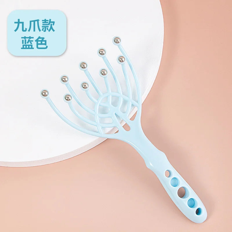 Nine Claw Massager Head Massage Ball Soul Extractor Scalp Comb Relaxation and Stress Relief Scratching Tool
