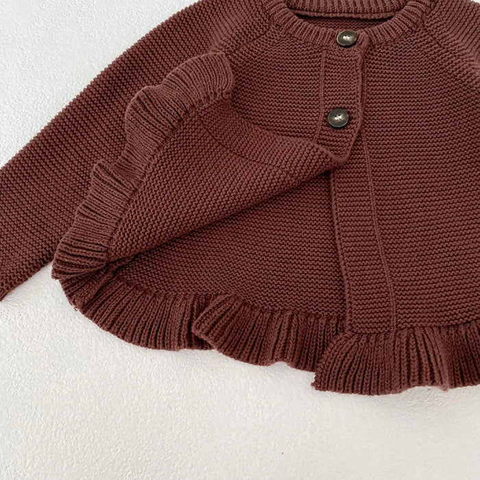 2025 New Autumn Toddler Baby Girl Clothes Set 0-3Yrs Infant Baby Girls Clothing Suit Long Sleeved Cardigan Sweater+PP Shorts