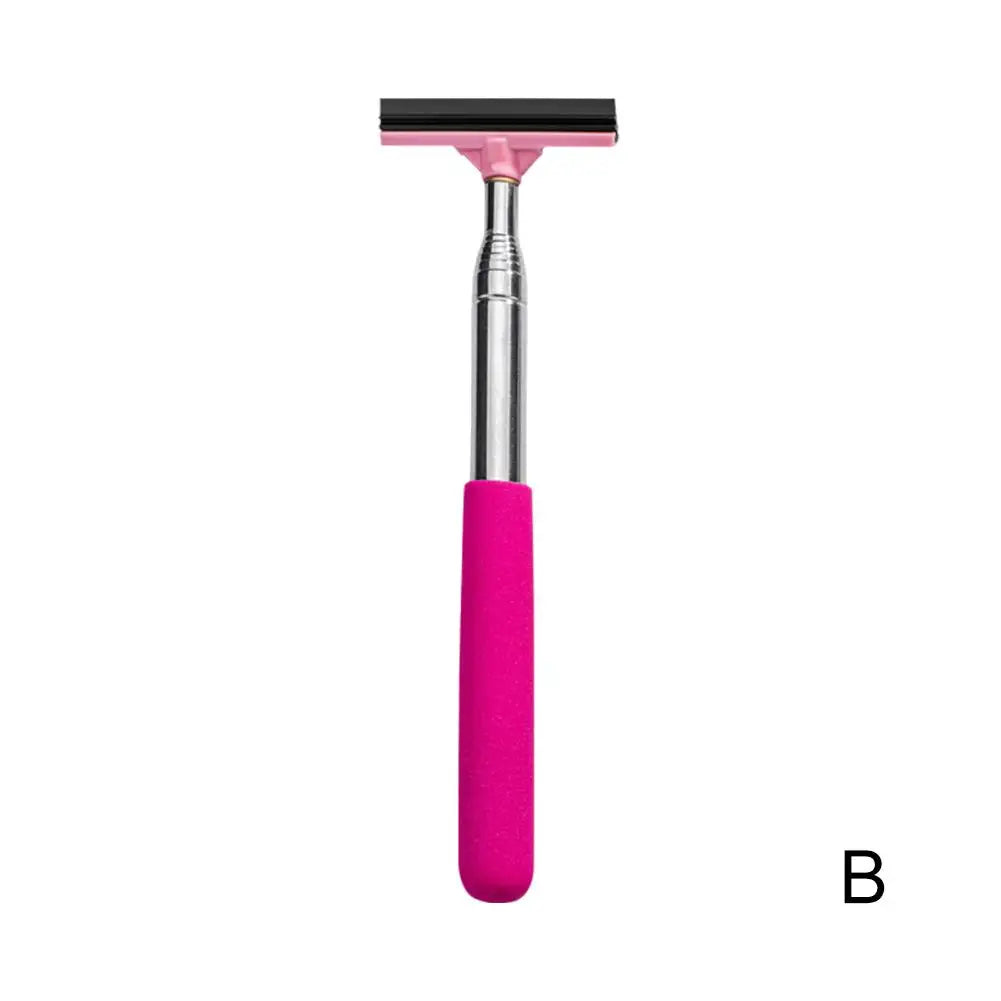 Car Rearview Mirror Wiper Wash Telescopic Cleaning 98cm Wiper Handle Glass Long Demist Cleaning Cleaner Handheld Tool Mirro Q2W9