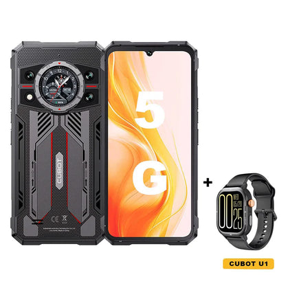 Cubot Rugged Smartphone 5G King Kong 11, Android 15, Up to 32GB RAM+256GB ROM, 108MP Camera, 10200mAh, Dual Screen, MTK7025, 6nm