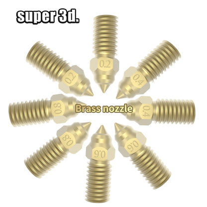 0.2/0.4/0.6/0.8mm For Elegoo Neptune 4 Nozzle Hardened/Stainless Steel Brass Nozzles 3D Printer Parts For Elegoo Neptune4 Nozzle