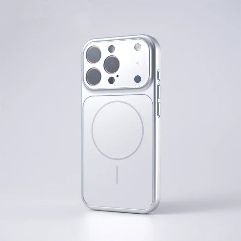Frosted Camera Lens Protection For MagSafe Phone Case For iPhone 17 17Pro Max 16 15 14 13 Matte Wireless Charging Magnetic Cover