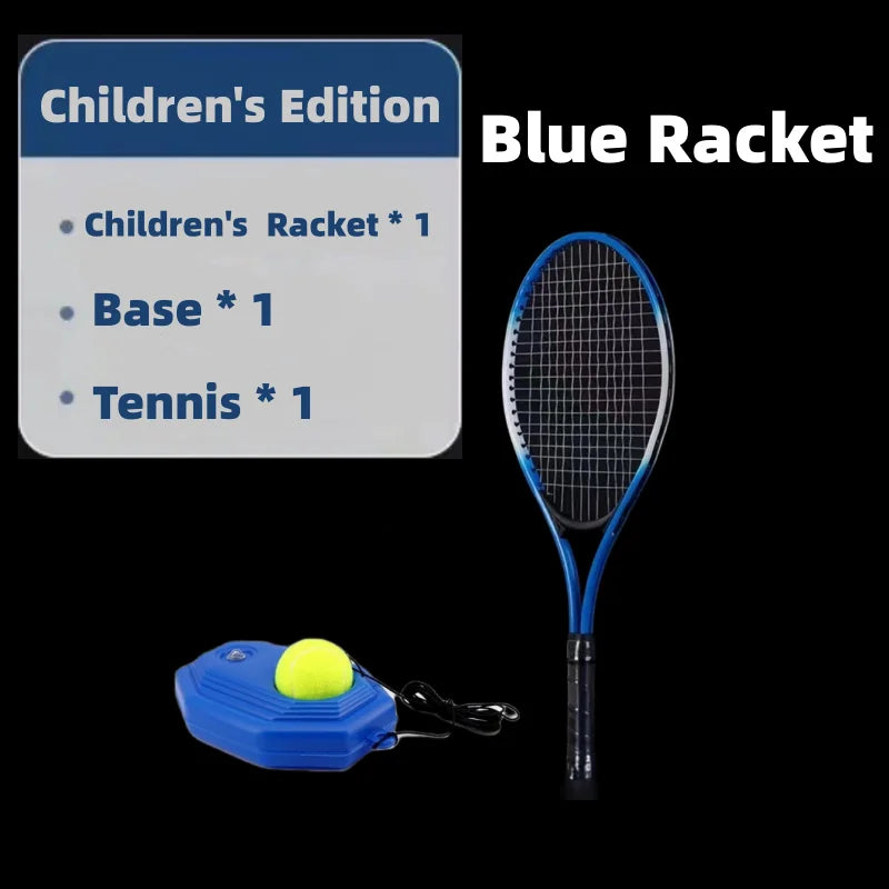 Tennis Trainer Single Player With Line Rebound Self Training Artifact Beginner's One Person Tennis Racquet Children's Suit