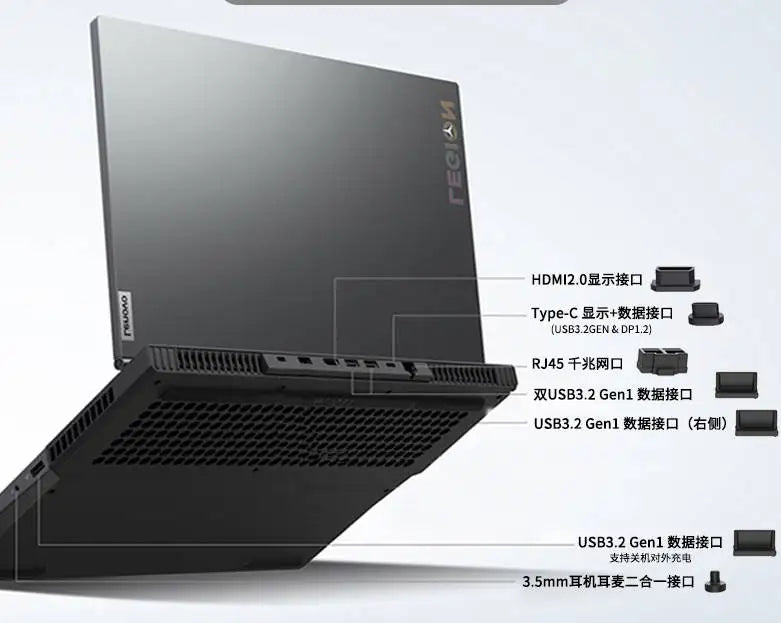 For Lenovo Legion 5 15 / Legion 5 pro 16 2021 Slim 7 7i 15 16 Y540 Legion 5 5i 17 Y740 Y730 Silicone Dust Cover Laptop Stopper