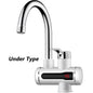 DMWD Tankless Electric Hot Water Heater Universal Hose Faucet Kitchen Instant Heating Tap Water Heater LED Temperature Display