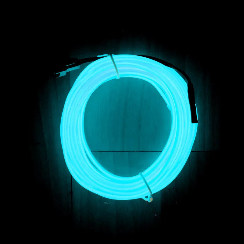 Hot Sale 1M/2M/3M/5M Car Interior Lighting LED Strip Decoration Garland Wire Rope Tube Line Flexible Neon Lights With USB Drive