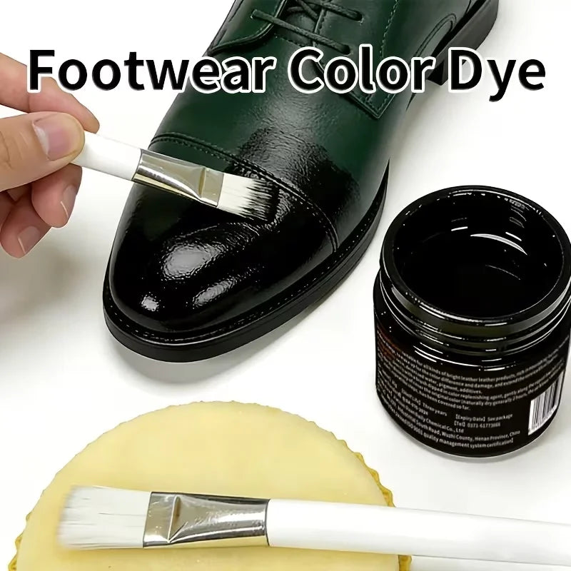 Leather Recoloring Balm, Brown Leather Dye for Shoes, Furniture & Bags（30g）