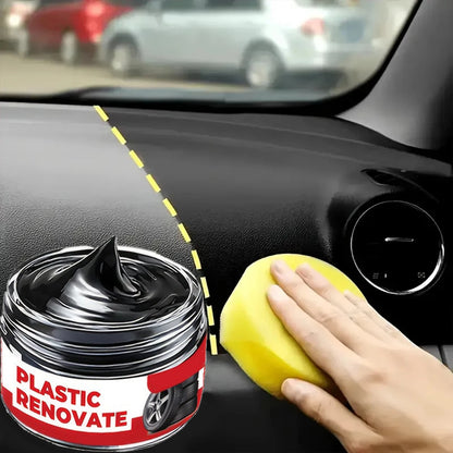 Car Interior Scratch Repair Paste Tire Shine Restoration of Black Interior and Dashboard Plastic Surfaces