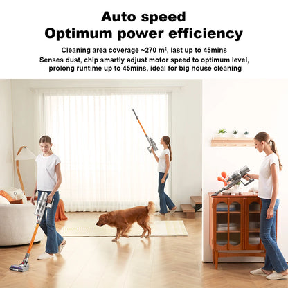 Handheld Cordless Wireless Vacuum Cleaner Liectroux I10, 27000PA, Smart Dust Detection, Big Touch Screen, Auto Speed