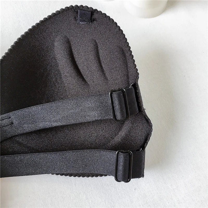 Sexy Backless Invisible Bra Push Up for Women Lingerie Seamless Brassiere No Sewing Bra Black Strapless Bras