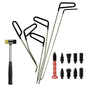 Car Hook Rods Paintless Dent Repair Hail Remover Hooks Rods Kits Auto Body Dents Stainless Steel Hands Tools