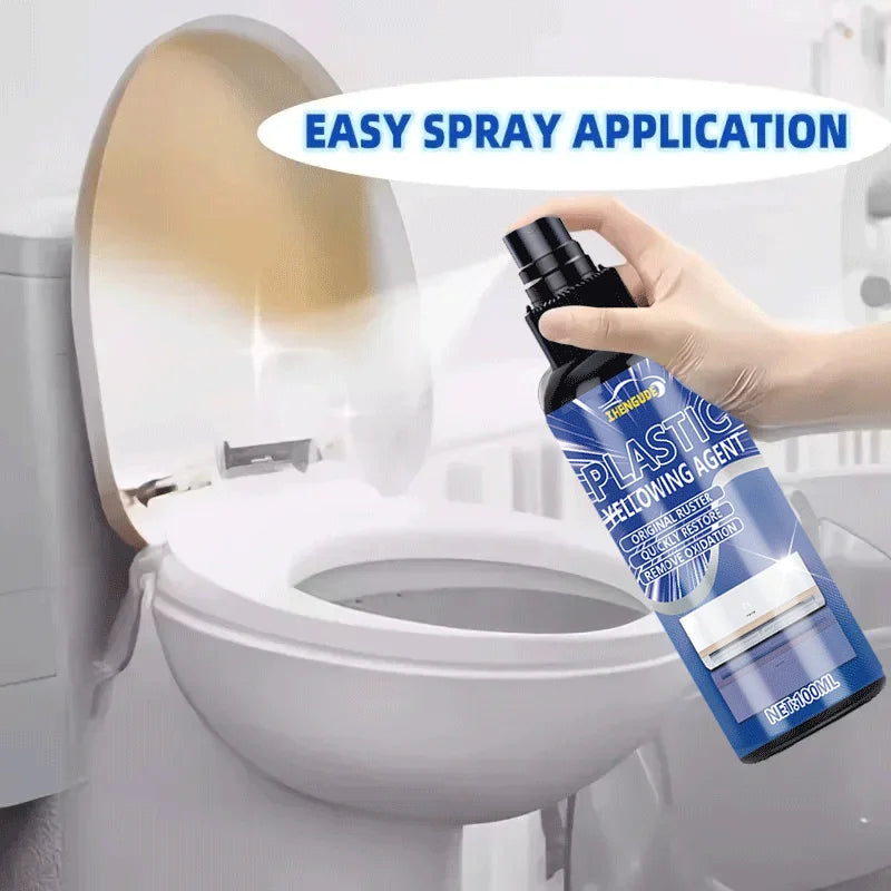 Plastic Refresh Spray, Instant Whitening & Stain Removal, Car Interior Cleaner, Air Conditioning Deicer, Screen Cleaning Solution