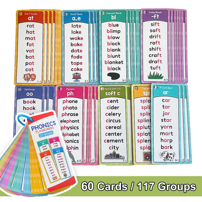 Montessori Phonics Word Lists Cards English Vocabulary Building Learning Flashcards Teacher Teaching Aids Classroom Must Haves