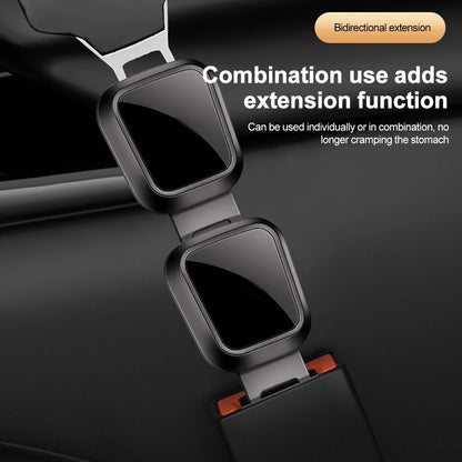 1/2/4 Pieces Car Seat Belt Clip Extender Alloy Seatbelt Lock Buckle Plug Auto Fastener Converter Clip Safety Belt Decoration