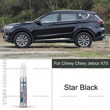 Car Paint Repair Pen For Chirey Chery Jetour X70 Touch Up Scratch Remover DIY Auto Accessories White 094 Brown Gray Blue 096