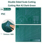 New A3 Double Side Craft Cutting Mat Cutting Board Sewing Pad Artist Carving Tools Handmade Crafts DIY Props 5 colors