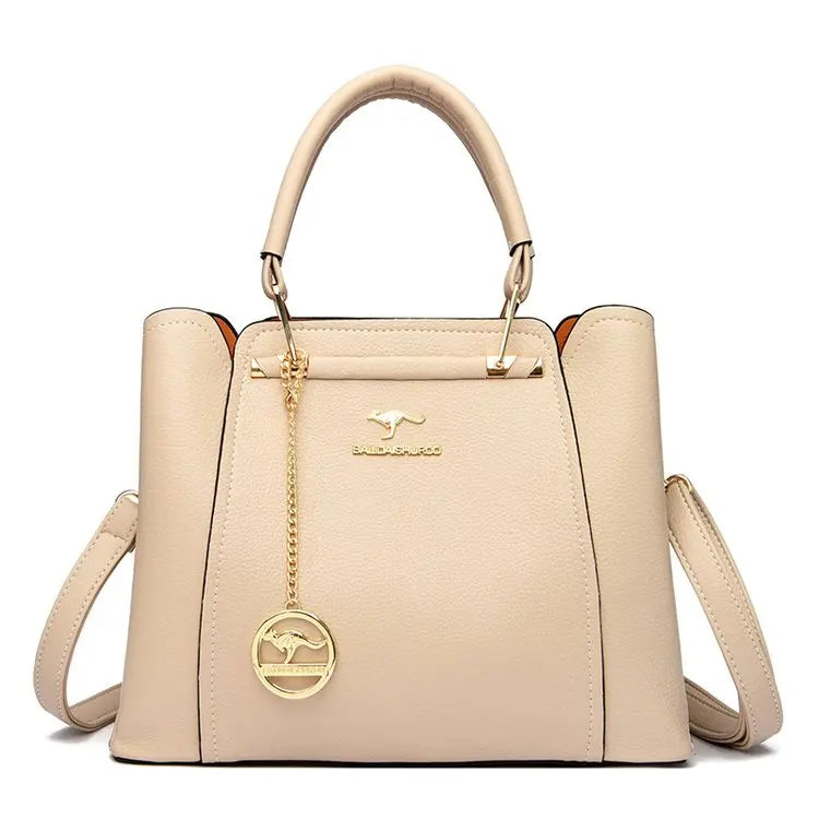 2026 Luxury Women Designer 3 Layers Shoulder Crossbody Sac Ladies Large Capacity Leather Handbags Shopper Brand Messenger Totes