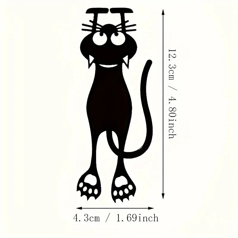 Creative hollowed-out black cat bookmarks, suitable for office, home and school supplies - the perfect gift for book lovers
