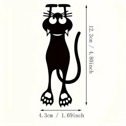 Creative hollowed-out black cat bookmarks, suitable for office, home and school supplies - the perfect gift for book lovers