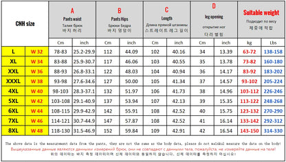 Extra Big Size Jeans Men High Elastic Waist Baggy Denim Pant Male Plus Large Loose Slim Fit Cowboy Trouser 8XL 6XL Classic Black