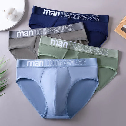 3 Pcs/Lot Men's Letter Briefs Underwear Comfortable Panties Shorts Sexy Gifts for Man Underpants