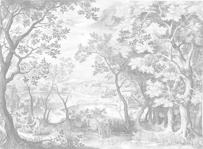 Custom European French Forest Landscape Wallpapers for Living Room Bedroom TV Background stickers 3D Wallpaper for Wall Painting