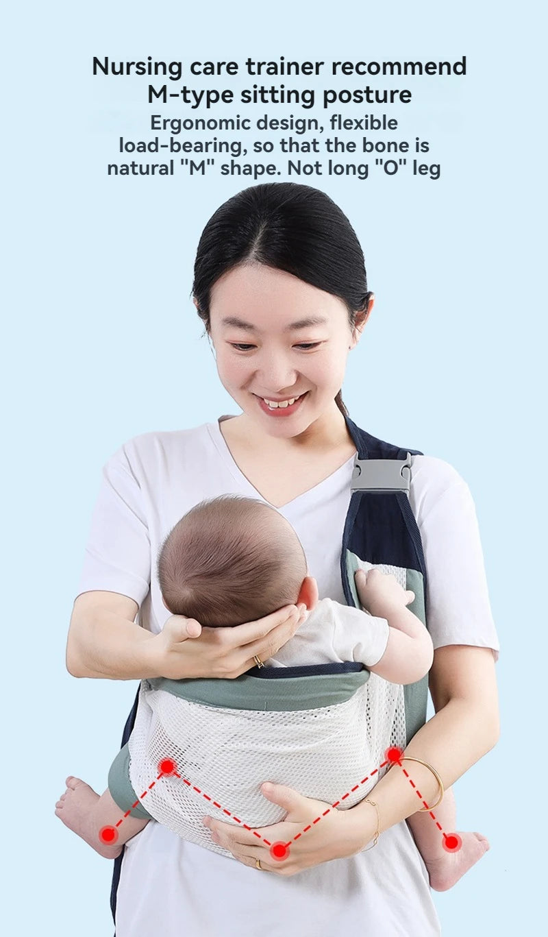 New Models Baby Outdoor Mesh Breathable Carrier Carrying Baby Comfort Waist Stool Multifunctional Baby Carrier Free Your Hands