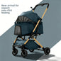 Pet Stroller One Button Foldable Cat Dog Outdoor Travel Cross Border Pet Stroller Pet Trolley Stroller for Dog Puppy Stroller