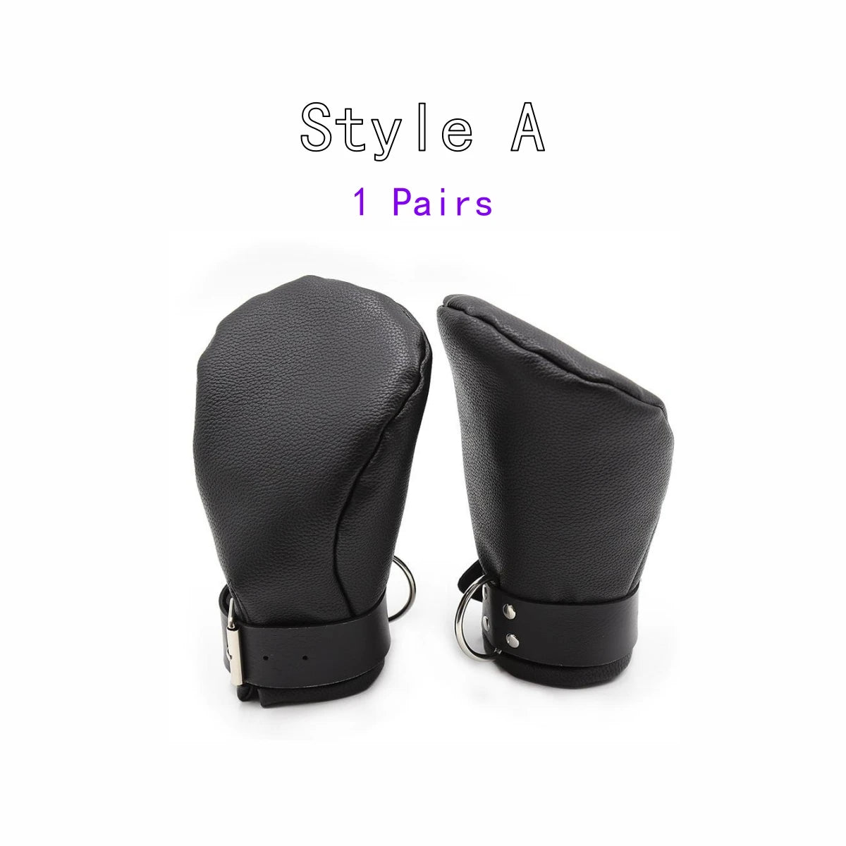 Couple Bdsm Slave Bondage Games Erotic Costume of Leather Fist Mitts Gloves with Paw Padded for Puppy Traction Flirt Accessories