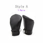 Couple Bdsm Slave Bondage Games Erotic Costume of Leather Fist Mitts Gloves with Paw Padded for Puppy Traction Flirt Accessories