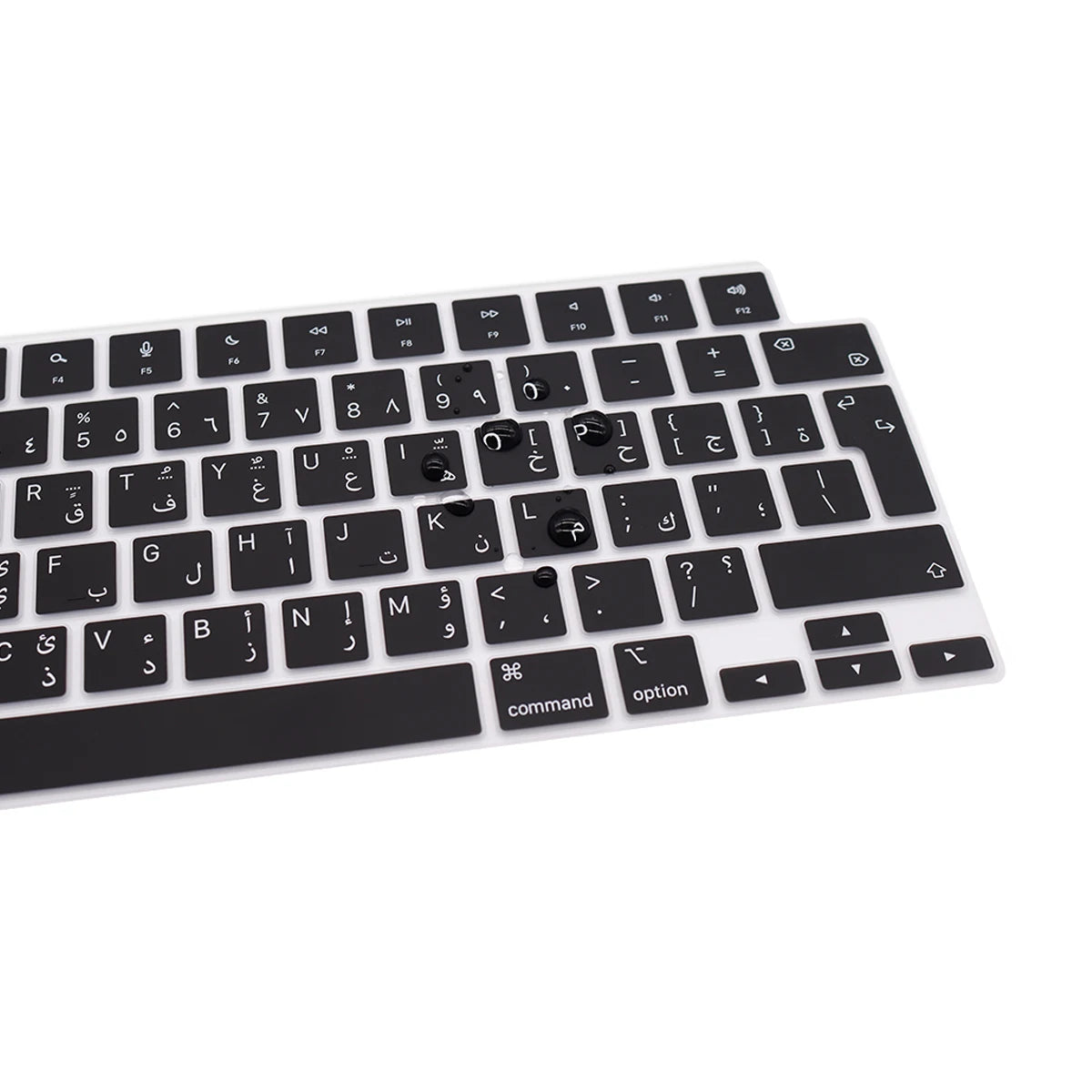 Arabic language keyboard skin for MacBook air15/pro14 pro16 M4/M3/M2/M1 waterproof dust UK key silicone keyboard protector cover