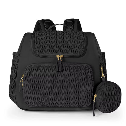 Fashion Mommy Diaper Backpack Large Capacity Baby Care Stroller Hanging Bag Travel Nursing Backpack for Mothers with Organizer