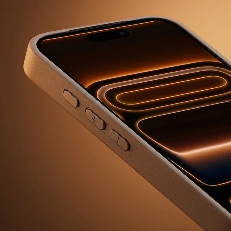 Business Moon Pit Texture Phone Case, Solid Color Full‑Coverage Shockproof Protective Cover for iPhone 17 Pro Max 16 15 14 13 12
