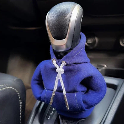 Car Hoodie Handle Shark Cute Hoodie Car Gear Shift Knob Cover Short Plush Manual Handle Gear Auto Interior Accessories
