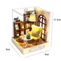 Mini Miniature Doll House DIY Small House Kit Making Room Toys Home Bedroom Decorations With Furniture Wooden Craft DollHouses