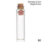 Pet Fur Keepsake Clear Glass Bottle Sealed Cork Stopper Glitter Paw Pendant for Dog Cat Loss Memorial Gift