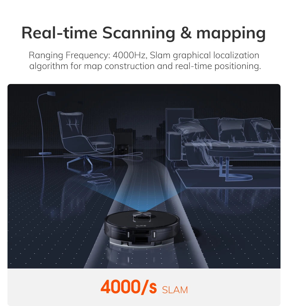 ILIFE T20s Ultra Robot Vacuum Cleaner with Self-Emptying Station, 10000Pa Suction, 4600mAh Battery, 300 Min Max Runtime
