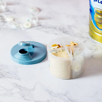 4 Compartments Baby Food Storage Box Newborn Milk Powder Newborn Baby Things Snacks CupsContainer Formula Dispenser Portable