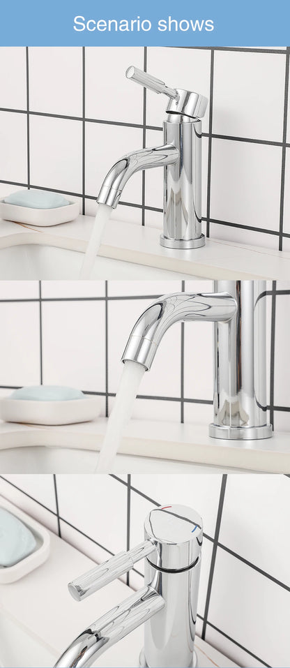 ULA G1/2 Basin Faucet Waterfall Bathroom Sink Faucet Hot Cold Water Mixer Tap Deck Mounted Bathroom Tap Crane Washbasin Tap